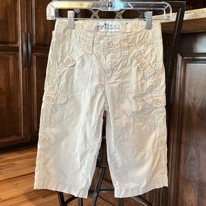 Place Khakis Capris Girls 8 Cargo Pants Adjustable Waist Lightweight